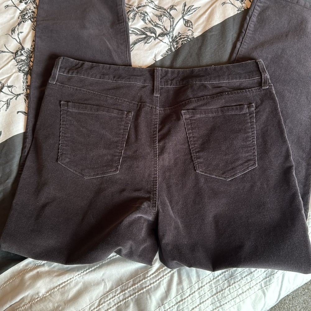 Bandolino Mandie Dark Brown Corduroy Pants Women’s Size 14 - Picture 2 of 6